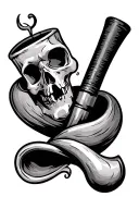 Crack Pipe tattoo design idea