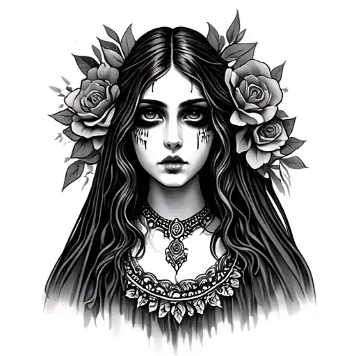 The Llorona tattoo design idea