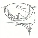 may the bridges i burn light the way tattoo design idea