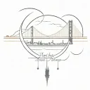 may the bridges i burn light the way tattoo design idea