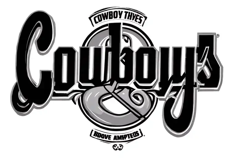 "Cowboys and Buckeyes ampersand" Ampersand tattoo design idea