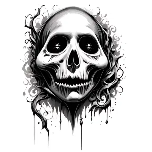 Ghost face tattoo tattoo design idea