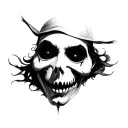 Ghost face tattoo tattoo design idea