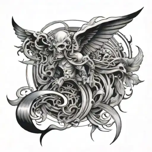 Envy with backstab tattoo design idea