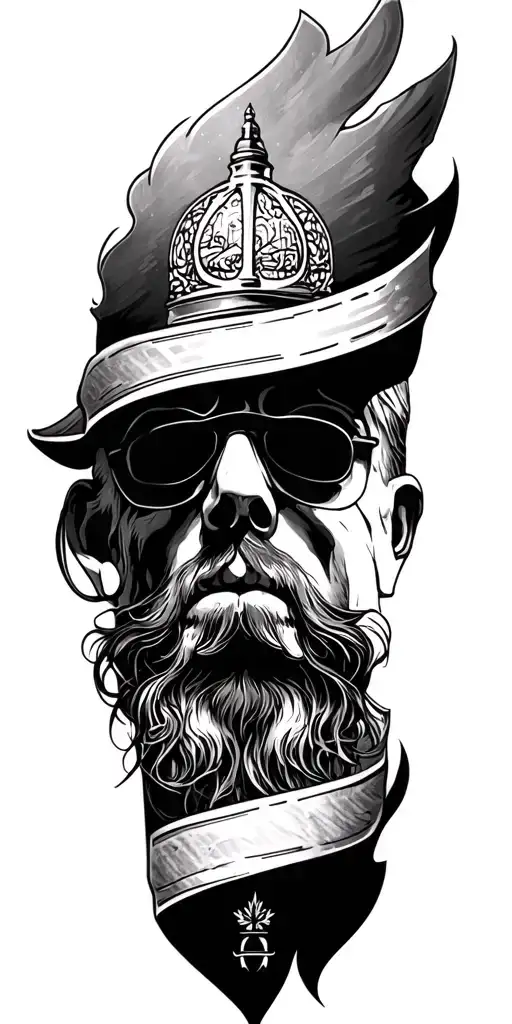 create a full sleave tattoo using Shia Islam, Canadian and Lebanese heritage and some law enforcement design tattoo design idea