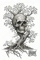 poison tree tattoo design idea