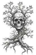 poison tree tattoo design idea