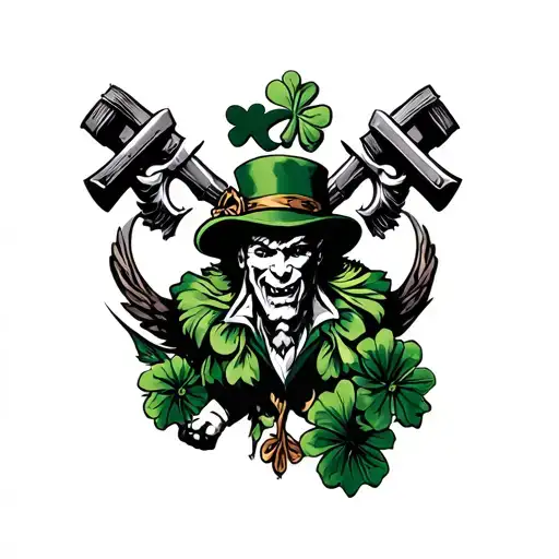 fighting irish tattoo design idea