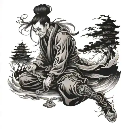 Toji Fushiguro tattoo design idea