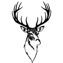 Scottish stag tattoo design idea