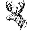 Scottish stag tattoo design idea