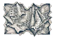 Booty tattoo design idea