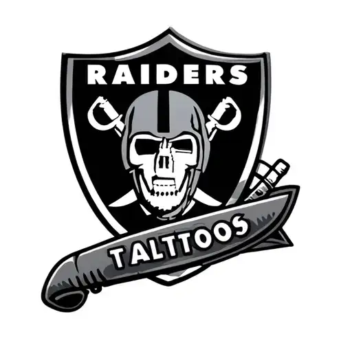 raiders logo tattoo design idea