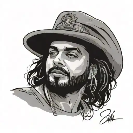 Sidhu Moosewala performing tattoo design idea