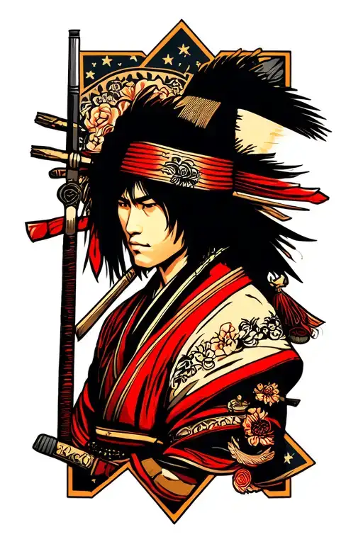 Musashi Miyamoto tattoo design idea