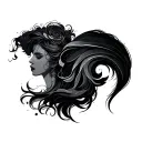 Twin Flames tattoo design idea