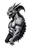 gargoyle and electrical engineering tattoo design idea