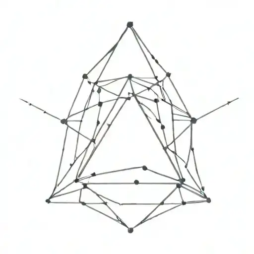 faceted snow grain tattoo design idea