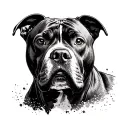pitbull memorial piece see you later tattoo design idea