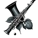 Clarinet tattoo design idea