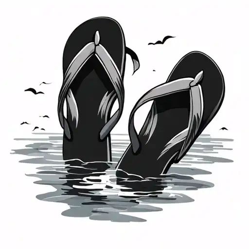 Flip Flop tattoo design idea