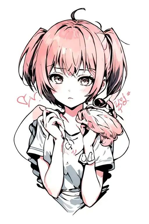 Momo and Okarun tattoo design idea