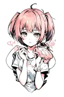 Momo and Okarun tattoo design idea