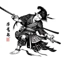 Samurai Seppuku tattoo design idea