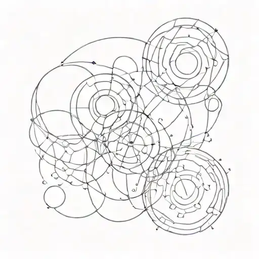 tattoo for a 22 year old guy who lost a best friend and a boyfriend in the war. abstract but simple. 3 circles tattoo design idea