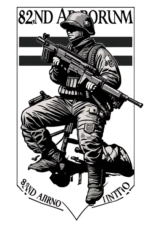 82nd airborne infantry tattoo design idea