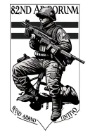 82nd airborne infantry tattoo design idea