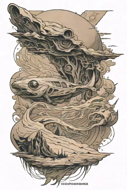 frank herbert dune tattoo design idea