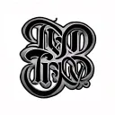 Two Word Ambigram Generator tattoo design idea