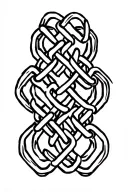 chain link intertwined tattoo design idea