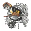 bbq tattoo design idea