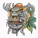 bbq tattoo design idea