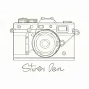 Digital camera with name Steven  tattoo design idea