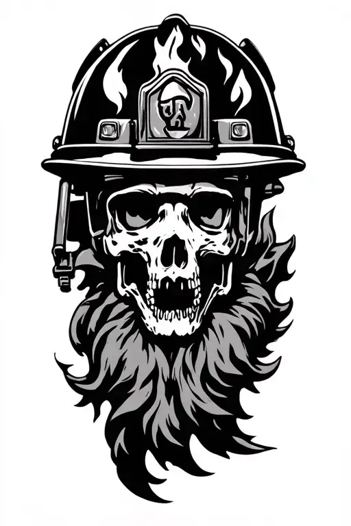 firefighting  tattoo design idea