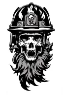 firefighting  tattoo design idea