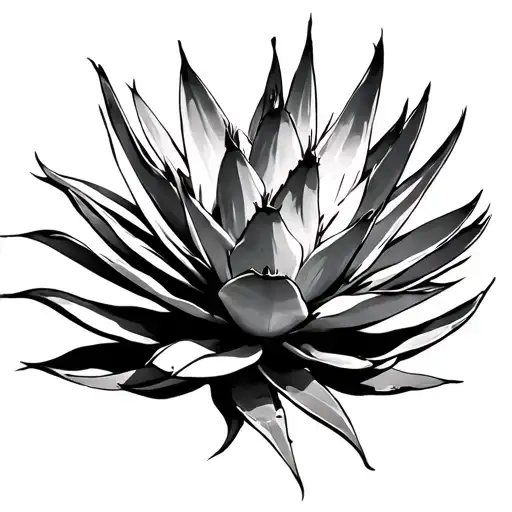 Agave Plant tattoo design idea
