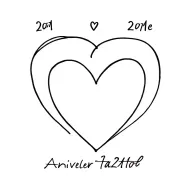 heart with anniversary date tattoo design idea