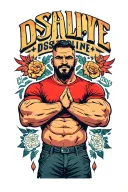 Loyalty * Discipline * Man tattoo design idea