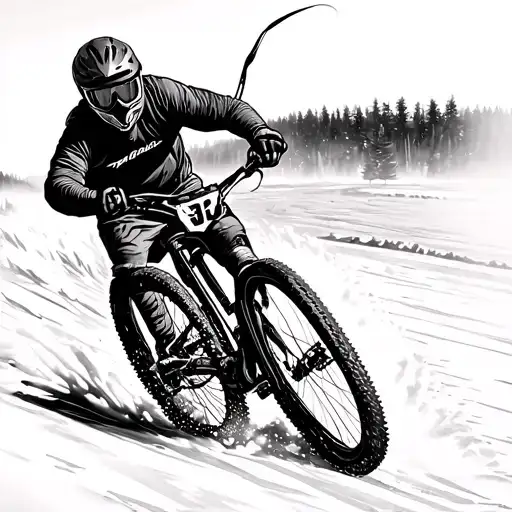 freeride mountain biking adventure, walleye fishing, ice hockey tattoo design idea