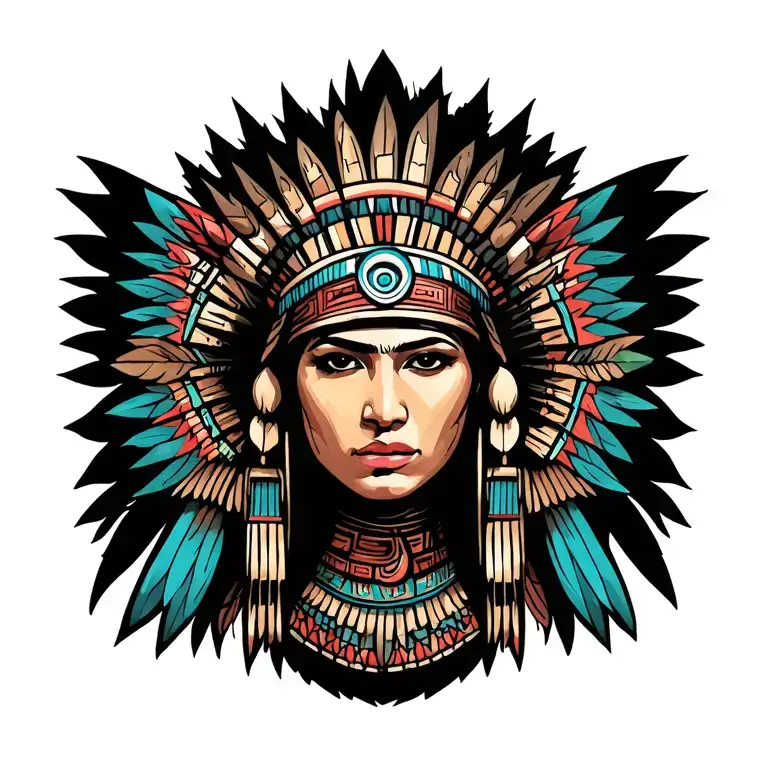 Aztec tattoo design idea
