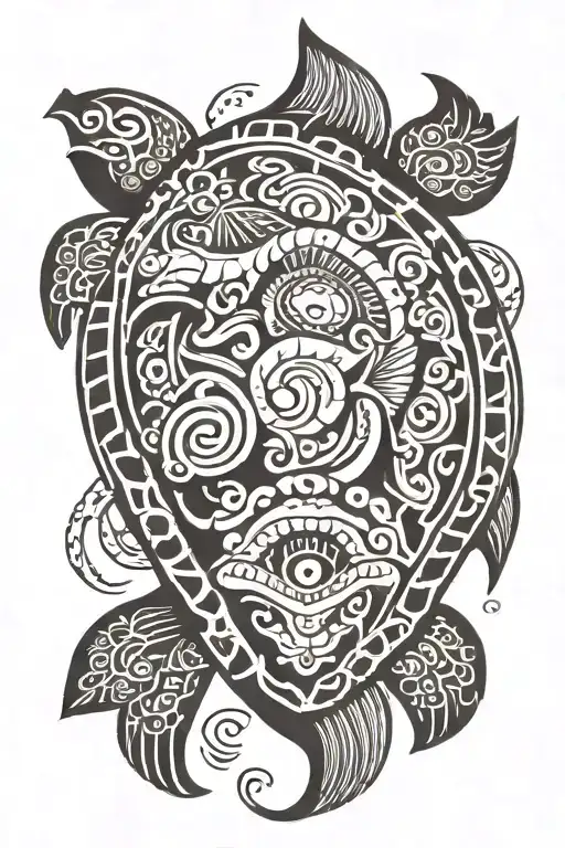 tortue maori tattoo tattoo design idea