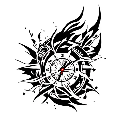 it's mine until time comes tattoo design idea