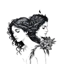 orpheus and eurydice tattoo design idea
