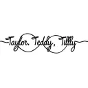 "Taylor. Teddy. Tilly" infinity tattoo design idea