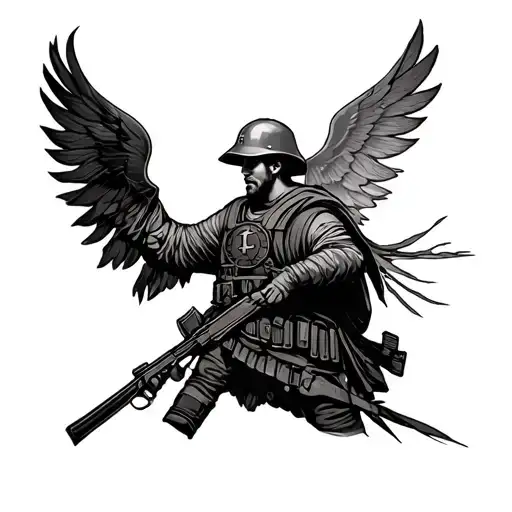 Christian Soldier tattoo design idea