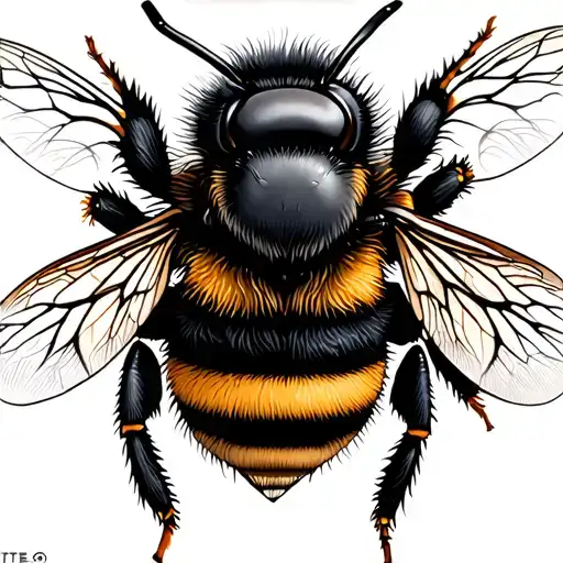 Bumble Bee tattoo design idea